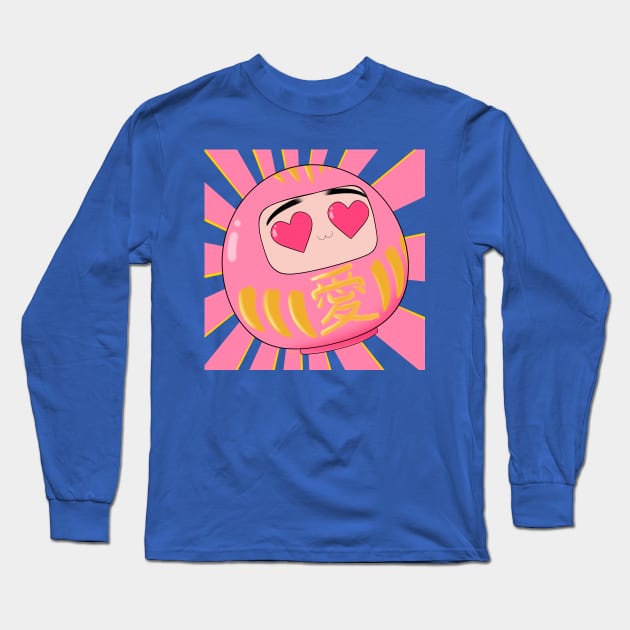 Daruma of Love Long Sleeve T-Shirt by Meowlentine